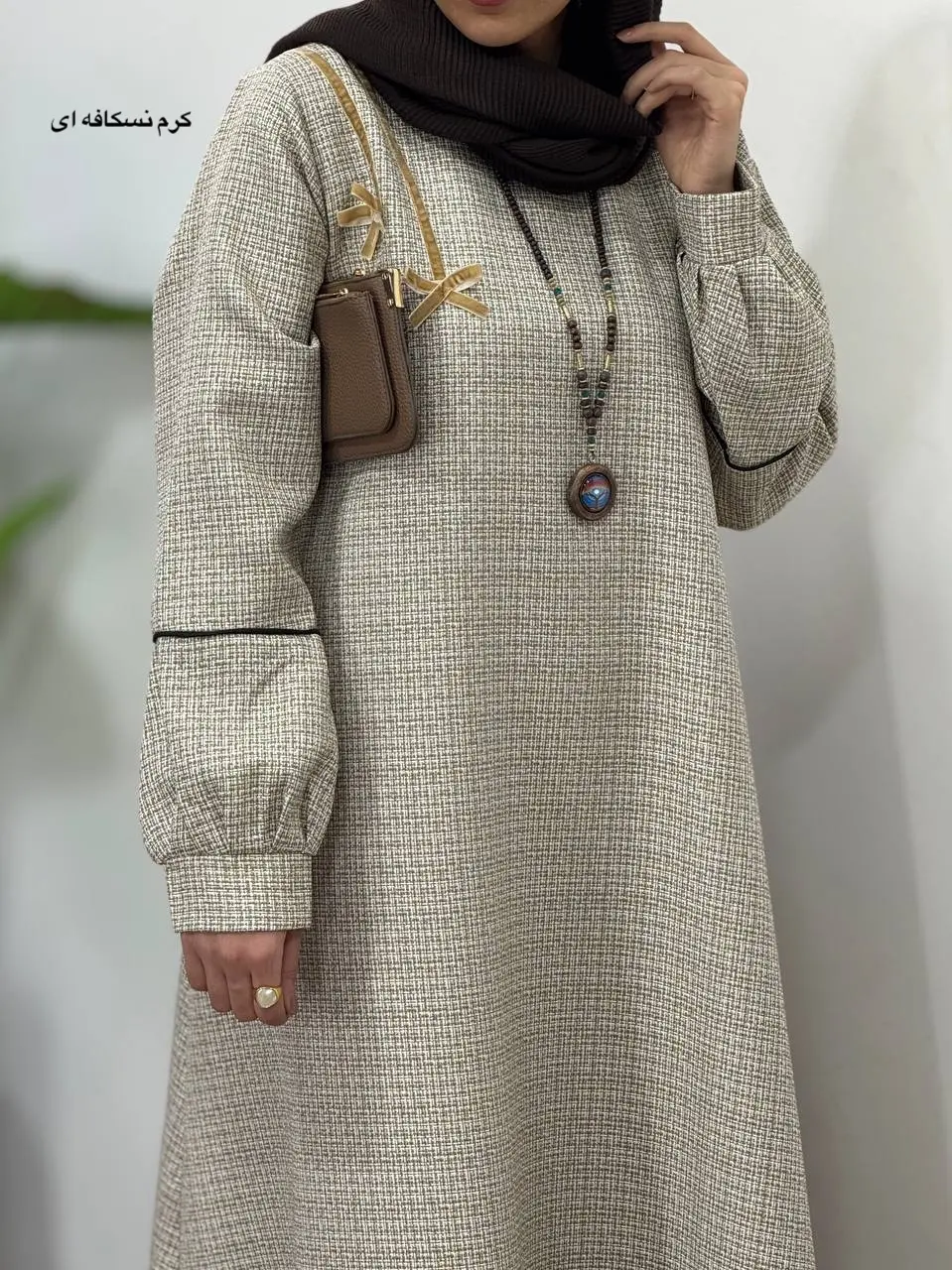 پیراهن مانتویی سوپر کلوش پاییزه پاپیون